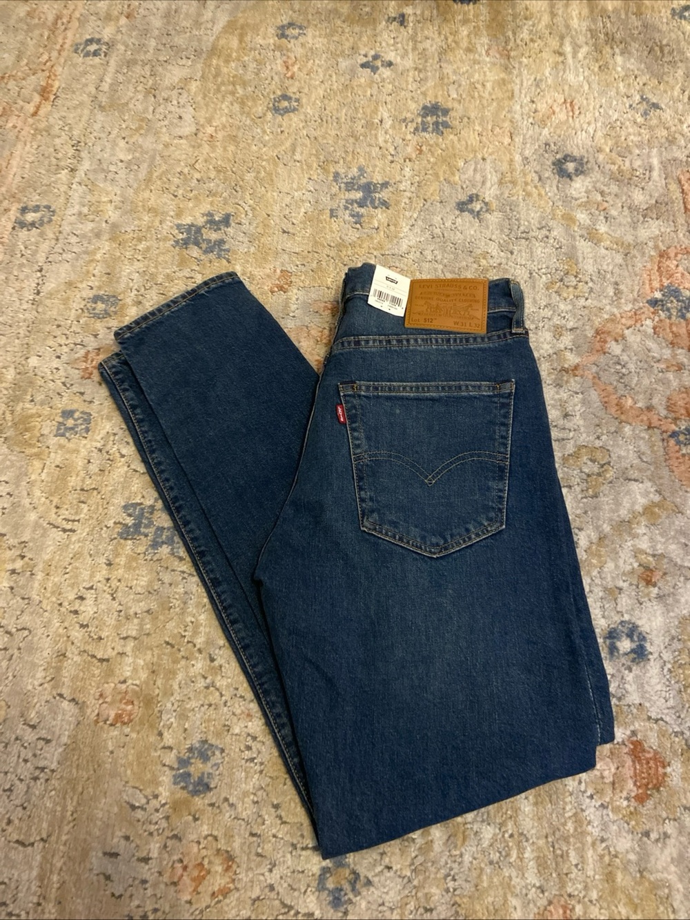 Genuine Levis 512 Men's Slim Taper Fit Stretch Blue Jeans Premium Size 31x32 New